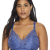 Bras * | Bali Online Lace Desire Convertible Wire-Free Bra Classic Chambray