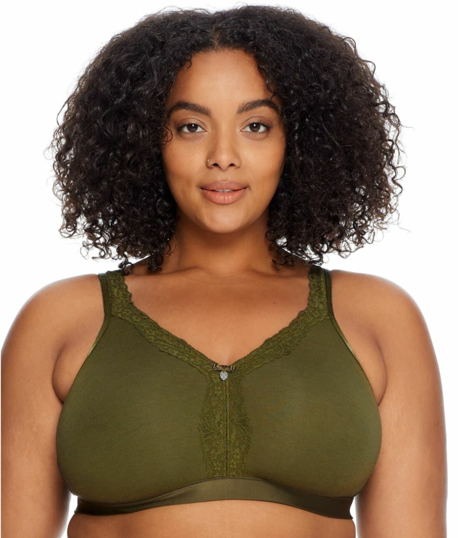 Bras * | Curvy Couture Cheap Cotton Luxe Wire-Free Bra