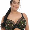 Bras * | Elomi Online Samira Side Support Plunge Bra Black