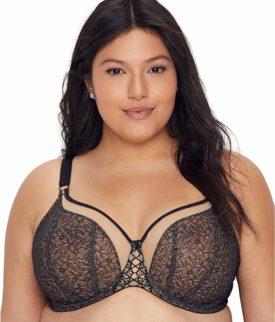 Bras * | Elomi Cheap Sadie Balcony Bra Black