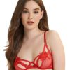 Bras * | Bluebella Outlet Lennon Cage Bra Red