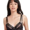 Bras * | Bluebella Cheap Milana Cage Longline Underwire Bra Black